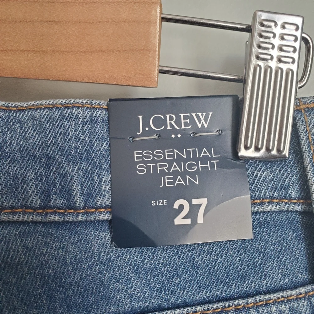 J.Crew Essential Straight Jeans Denim Women’s Size 27 NWT
